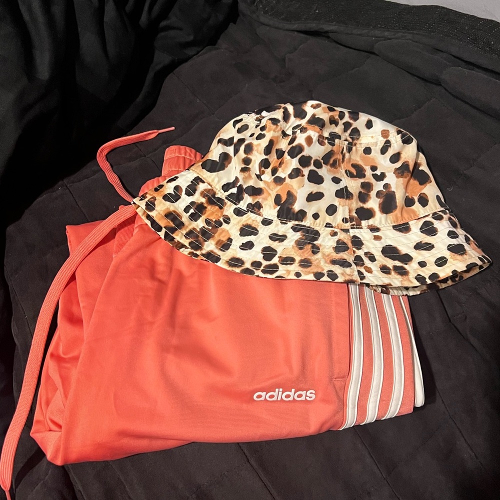 Adidas bundle tracksuit with free bucket hat